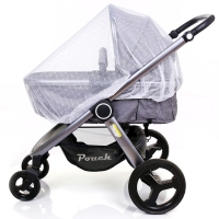 Baby Stroller Mosquito Net - Full Coverage Safe Mesh Netting for Cribs, Buggies, Pushchairs, and Carts.