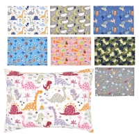 Cotton Toddler Pillowcase for 12x16in, 13x18in, and 14x19in Pillows - Soft and Breathable
