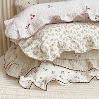 Floral Cotton Muslin Baby Pillowcase – 30x50cm / 48x74cm