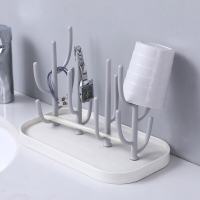 Baby Bottle Drying Rack with Nipple and Cup Holder - Ideal for Cleaning and Drying Bottles