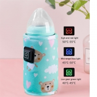 Portable USB Bottle Warmer for Baby, Insulated Bag for Milk and Water, Safe and Convenient for Outdoor Winter Nursing and Stroller Use