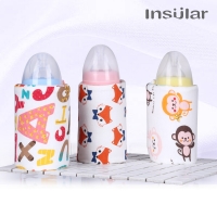 Portable USB Baby Bottle Warmer with Thermostat Control for Travel and Home Use
