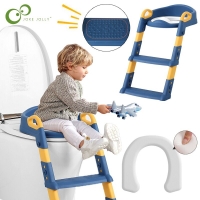 Folding Infant Potty Seat with Step Stool Ladder, Safe for Boys and Girls Toilet Training