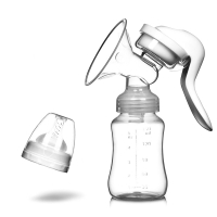 Manual Breast Pump for Postpartum Milk Feeding and Collection with Accessories.