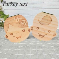 Wooden Baby Tooth Box - Tooth Organizer for Boys and Girls - Organize and Store Milk Teeth - Perfect Gift and Souvenir.