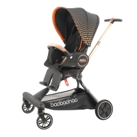 Lightweight Foldable Baby Stroller with Shock Absorption