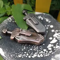 EDC fingertip push card sword push card mini fingertip toy relieves adult stress magnetic element pendant gift