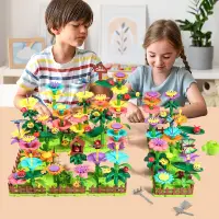 STEM Flower Garden Building Toy for Preschoolers - Educational Activity and Gift for Holidays and Birthdays