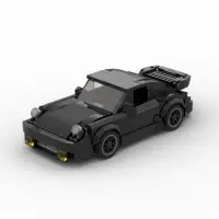 MOC-Black Bird 930 Turbo racing sports car Vehicle Racer Building Blocks Brick Creative Garage Toys
