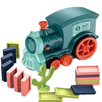 60-Piece Automatic Domino Train Set: Educational Toy for Early Learning Creative Play Gifts for Children's Fun and Development