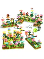 Unilabo Flower Garden Building Toy for Kids Ages 3-6 STEM Educational Activity Flower Stacking Set Preschool Learning Fun