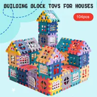 Large Size Building Blocks Puzzle Wall Window Models Educational Toys Puzzle Pieces For Kids Boys And Girls Children‘Day Gifts