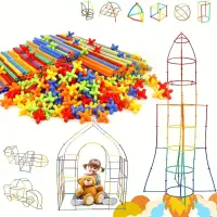 Straw Builder Toys Construction Engineering Toys Fine Tube Building Blocks Toys, Educational Toys DIY Gifts For Boys And Girls