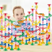 Marble Run Building Blocks Marbles Slide Toys For Children DIY Creativity Constructor Educational Toys Children Gift