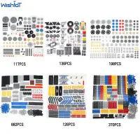 MOC Technical Parts Set Suspension Steering Gearbox Differential Gear Pin Liftarm Bricks Axle Connector Panel Building Blocks