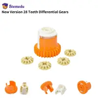 New Version 28 Teeth Blocks Differential Gears JM0095 JM0096 MOC Technical Modification Parts Compatible With Legoeds Tech Parts