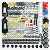 768PCS Technical Parts Building Kit with Gears Axles Wheels for MOC Car Robot Models STEM Toys