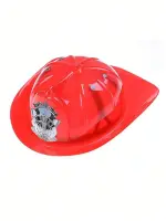 1PC Kid Pretend Play Fireman Chief Safety Helmet Firefighter Hat Cap Toy Red