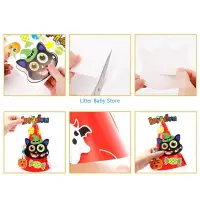 N80C Kids Halloween Costume DIY Pointed Hat Paper Craft Toy Kindergarten Handmade Toddler Stage Performance Props