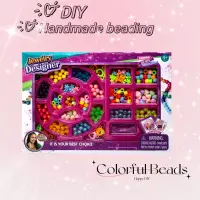 185pcs Charm Bracelet Making Kit Including Beads Chains, DIY Craft For Girls, Christmas birthday Gift Set