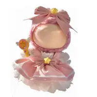 Doll Clothes Compatitable with Labubu 6.7 Inches Cute Doll Dress Up Clothes Doll Accessories for Labubu Plush Doll(NO Doll)