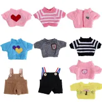 Mini Ducks Doll Clothes 30cm Doll Accessories LaLafanfan Cafe Duck Dog Plush Doll Clothes Detachable Clothes For Plush Toy
