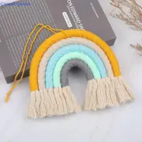 5-Tier Colorful Rainbow Wall Decors Handmade Weaving Ornament Pendant Decoration E65D