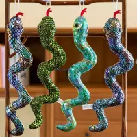 Y4UD Snake Year Mascots Doll Toy Easy to Carry Bright In Colour for Women and Men Gifts Add Festive Atmospheres