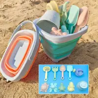 1/11 PCS Beach Toys for Kids Sand Toys Set for Toddlers Sandbox Toys with Bucket Shovel Rake Set Summer Outdoor Children Gift
