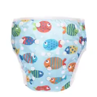 HappyFlute 1PC Baby Summer Breathable Mesh Fabric Adjustable Pool Pant Swimming Pool Diaper Cover Reusable Washable Baby Nappy