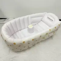 Inflatable Baby Bathtub Portable Children Swimming Pool Outdoor Foldable Anti Slip Blow Up Bath Tub Gaming Pool
