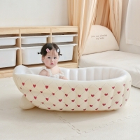 INS Korean Fashion: Portable Folding Inflatable Children's Swimming Pool - Perfect Indoor Baby Bath Basin for Endless Playtime