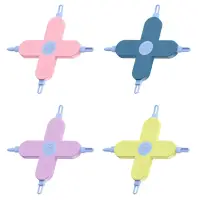 4-In-1 Baby Care Tool Crossed Infant Nose Digging Spoon Ear Pick Nails Seam Cleaning Tool Nasal Cavity Cleaner