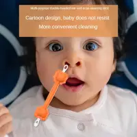 2024 New models Baby Cleaner Spoon Double-headed Soft Wax Curette Picker Nose Cleaner Silicone Ear Wax Pickers Clean Tweezers