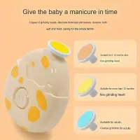 Electric Baby Newborn Nail Trimmer Safety Nail Clippers Set with 3 Grinding Heads Trimming And Polishing Grooming Kit for Infant