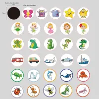 Potty Training Stickers Potty Stickers Reusable Potty Training Reveal Stickers
