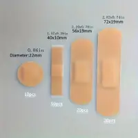 100pcs Medical Wound Adhesive Paster - Keep Your Wounds Secure Four Piece Set Of Bandages Breathable Nose Bridge Patch Acne P