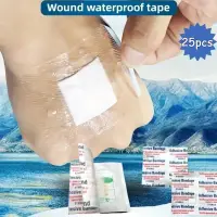 25Pcs Square Bandage for Children, Waterproof Medical Wound Patch, First Aid for Cuts and Abrasions