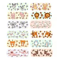 120pcs/lot Kawaii Cartoon Animal Pattern Waterproof Band Aid Hemostasis Adhesive Baby Bandages Wound Plaster Baby Accessories