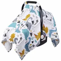 Baby Muslin Cotton Blanket Car Seat Cover Breathable Sunshade Safety Basket Cradle Cap Sun Canopy Newborn Stroller Accessory