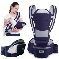 4 in 1 Multifunctional Baby Carrier with Hip Seat Baby Sling Wrap Portable Adjustable Infant Waist Carriers Breathable Bebe Bag