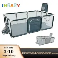 IMBABY Baby Playpen Indoor Baby Playground Park for Baby Corralito Basketball Baby Activity Gym Outdoor Play Groundbox Dry Pool