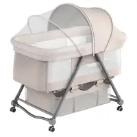 Portable Movable Crib Foldable Adjustable Splicing Big Bed Baby Cradle Bed Multifunctional Children's Bed  Corralitos Para Bebes