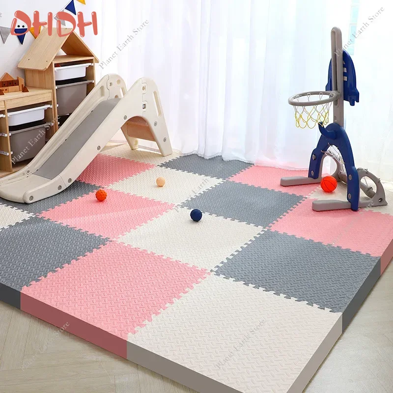 6PCS 2.5cm thicken Puzzle Mat Baby Play Mats EVA Foam Children Room Activities Mat For Baby Interlock Floor Carpet