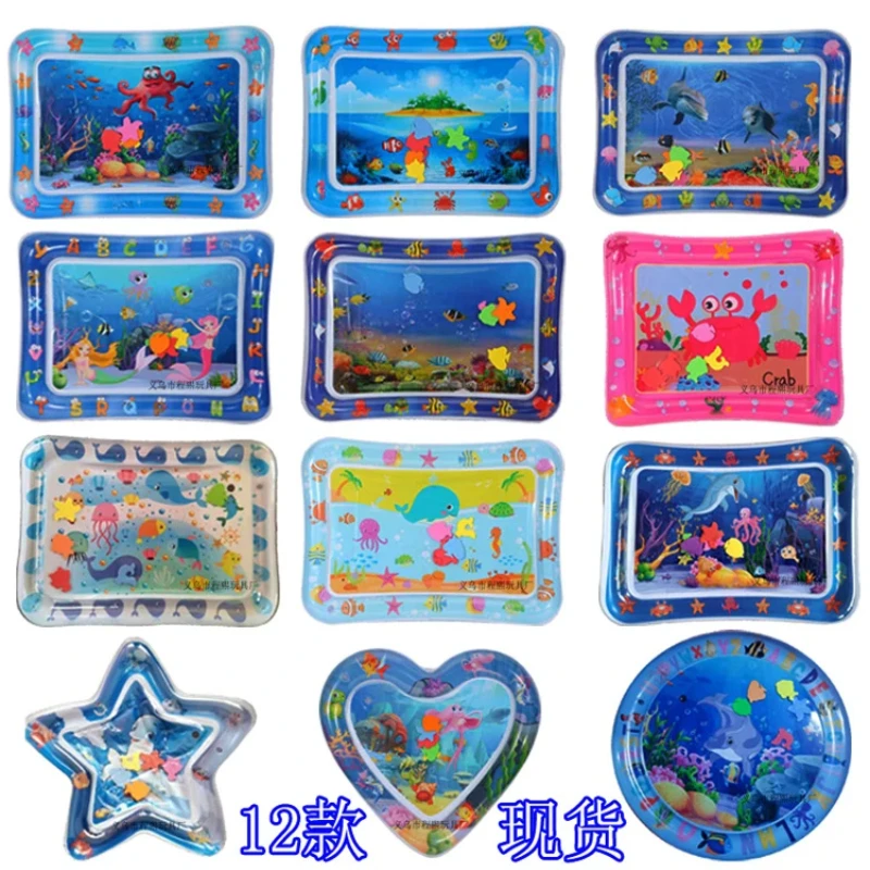 Summer Inflatable Water Mat PVC Playmat Toddler Activity Play Center Water Mat Game Carpet Anti-shock Mat PVC Playmat Toddler