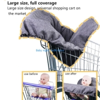 J2FF Child Friendly Supermarket Cart Pad Toddlers Seating Solution Cart seats Cover