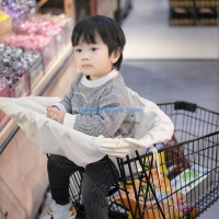 J2FF Print Kids Shopping Cart Pad Sleeve Baby High Legged Dinning Chair Cover