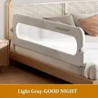 Indoor Foldable Baby Bed Guardrail Bedroom Railings for Children Sleeping Protective Barrier Rail Anti-Fall Safety Infant Fence
