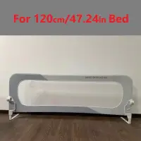IMBABY 120CM Bed Guardrail One Click Folding Baby Safety Bed Barrier Adjustable Crib Rail Guard for Kids Bed Bumper Protective