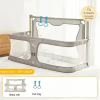IMBABY Adjustable Baby Bed Rail Guard Anti-Fall Safety Barrier for Newborn to Toddler Breathable Mesh & Portable (0-3Y)Bed